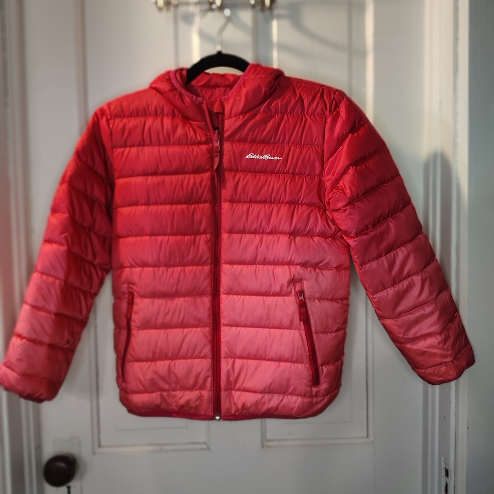Eddie Bauer Kids Red Puffer Jacket
